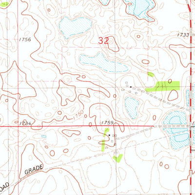 United States Geological Survey Flat Lake, SD (1978, 24000-Scale) digital map