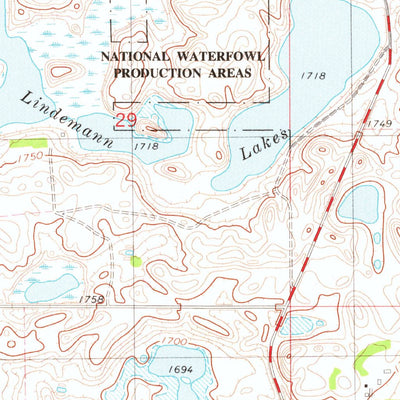 United States Geological Survey Flat Lake, SD (1978, 24000-Scale) digital map