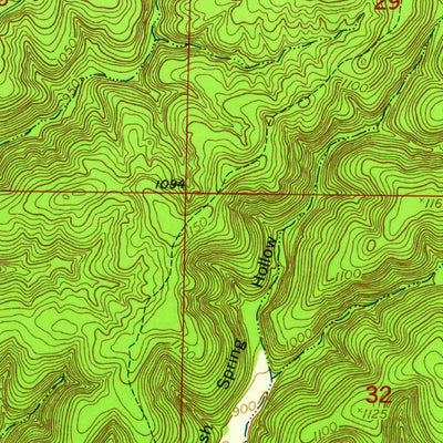 United States Geological Survey Flat, MO (1954, 24000-Scale) digital map