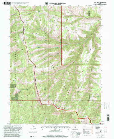 United States Geological Survey Flat Ridge, UT (1996, 24000-Scale) digital map