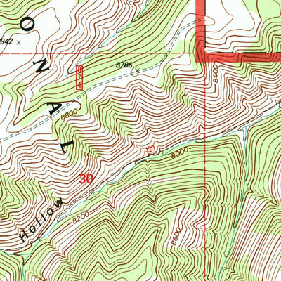 United States Geological Survey Flat Ridge, UT (1996, 24000-Scale) digital map