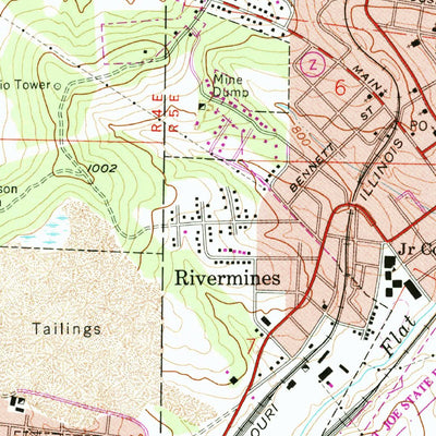 United States Geological Survey Flat River, MO (1958, 24000-Scale) digital map