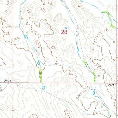 United States Geological Survey Flat Rock Butte, ND (1974, 24000-Scale) digital map