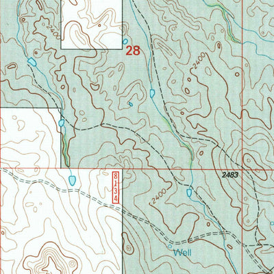 United States Geological Survey Flat Rock Butte, ND (1997, 24000-Scale) digital map