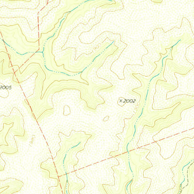 United States Geological Survey Flat Rock Creek North, TX (1978, 24000-Scale) digital map