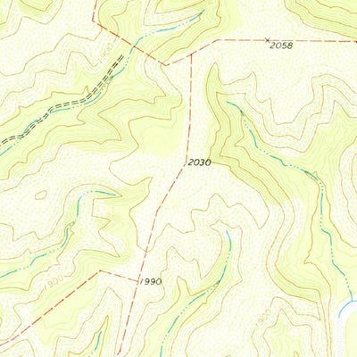 United States Geological Survey Flat Rock Creek North, TX (1978, 24000-Scale) digital map