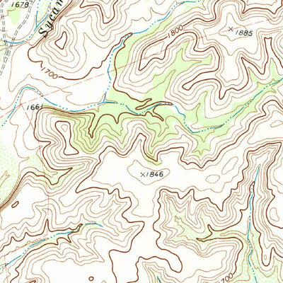 United States Geological Survey Flat Rock Creek NW, TX (1978, 24000-Scale) digital map