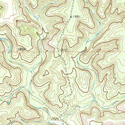 United States Geological Survey Flat Rock Creek NW, TX (1978, 24000-Scale) digital map