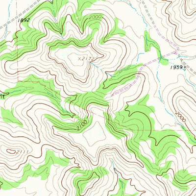 United States Geological Survey Flat Rock Draw SW, TX (1967, 24000-Scale) digital map