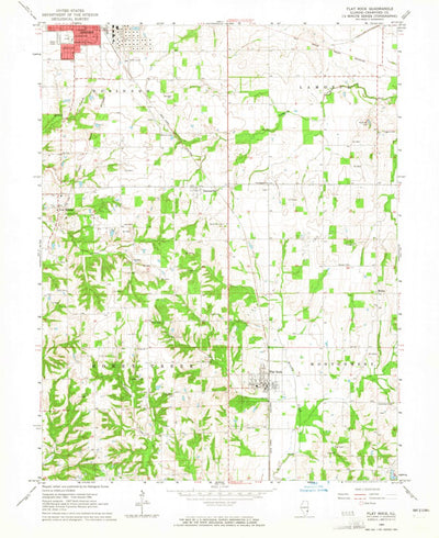 United States Geological Survey Flat Rock, IL (1964, 24000-Scale) digital map