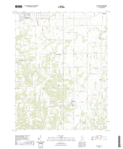 United States Geological Survey Flat Rock, IL (2021, 24000-Scale) digital map