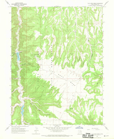 United States Geological Survey Flat Rock Mesa, UT (1966, 24000-Scale) digital map