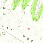 United States Geological Survey Flat Rock Mesa, UT (1966, 24000-Scale) digital map