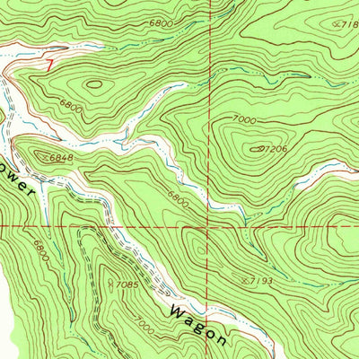 United States Geological Survey Flat Rock Mesa, UT (1966, 24000-Scale) digital map