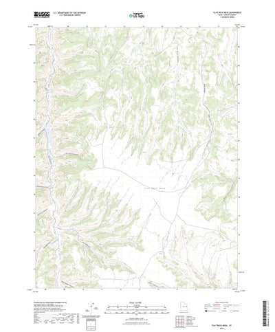 United States Geological Survey Flat Rock Mesa, UT (2023, 24000-Scale) digital map