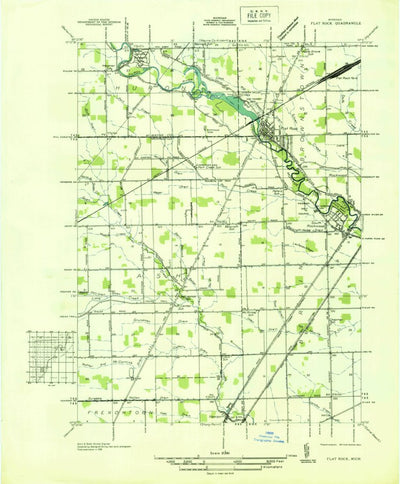United States Geological Survey Flat Rock, MI (1936, 31680-Scale) digital map