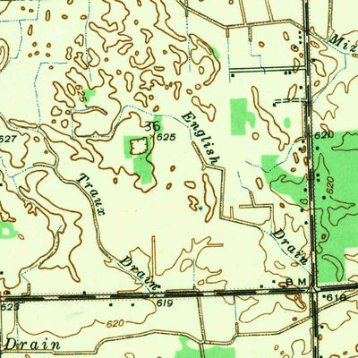 United States Geological Survey Flat Rock NE, MI (1942, 24000-Scale) digital map