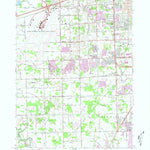 United States Geological Survey Flat Rock NE, MI (1967, 24000-Scale) digital map