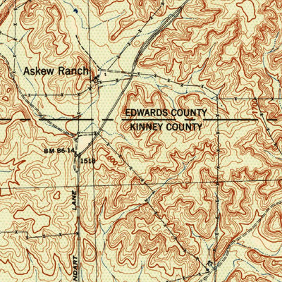 United States Geological Survey Flat Rock, TX (1944, 62500-Scale) digital map
