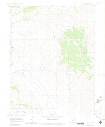 United States Geological Survey Flat Top, CO (1964, 24000-Scale) digital map