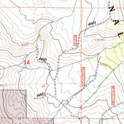 United States Geological Survey Flat Top, CO (2001, 24000-Scale) digital map
