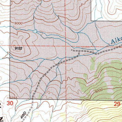 United States Geological Survey Flat Top, CO (2001, 24000-Scale) digital map