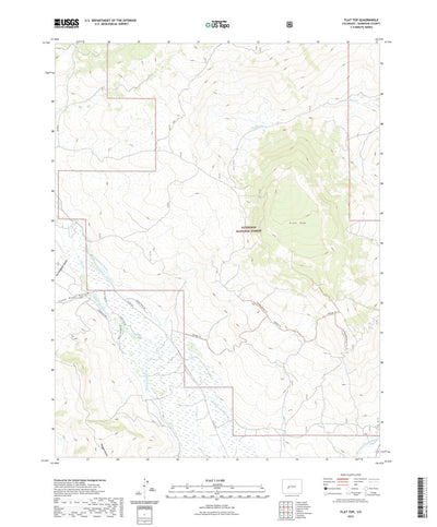United States Geological Survey Flat Top, CO (2022, 24000-Scale) digital map