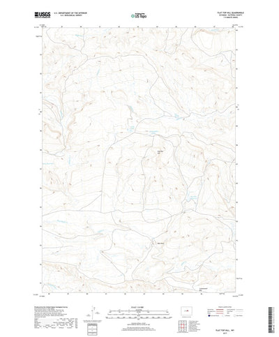 United States Geological Survey Flat Top Hill, WY (2017, 24000-Scale) digital map