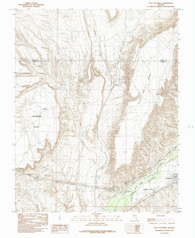 United States Geological Survey Flat Top Mesa, NV (1985, 24000-Scale) digital map