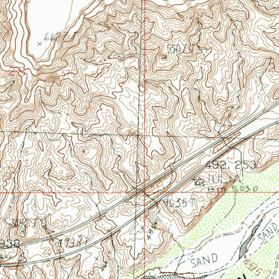 United States Geological Survey Flat Top Mesa, NV (1985, 24000-Scale) digital map