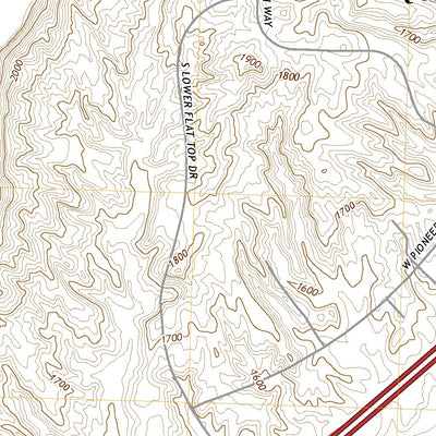 United States Geological Survey Flat Top Mesa, NV (2021, 24000-Scale) digital map