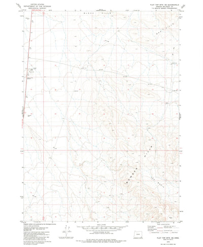United States Geological Survey Flat Top Mountain SE, OR (1979, 24000-Scale) digital map