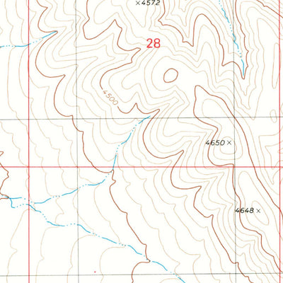 United States Geological Survey Flat Top Mountain SE, OR (1979, 24000-Scale) digital map