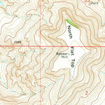 United States Geological Survey Flat Top Mountain, WY (1970, 24000-Scale) digital map
