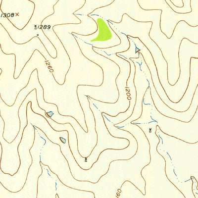United States Geological Survey Flat Top Peak, TX (1954, 24000-Scale) digital map