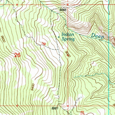 United States Geological Survey Flat Top, UT (2001, 24000-Scale) digital map
