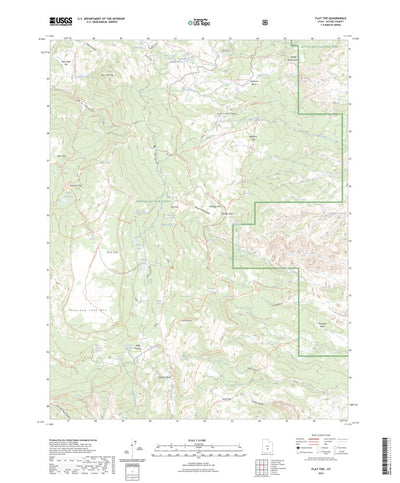 United States Geological Survey Flat Top, UT (2023, 24000-Scale) digital map