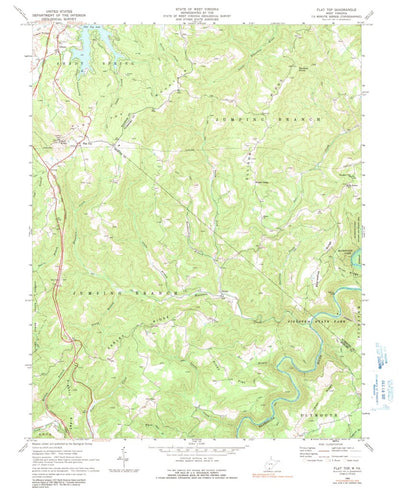 United States Geological Survey Flat Top, WV (1968, 24000-Scale) digital map