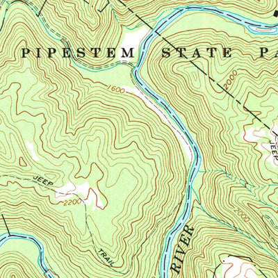 United States Geological Survey Flat Top, WV (1968, 24000-Scale) digital map