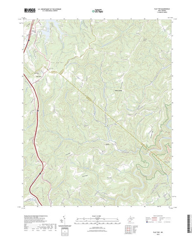 United States Geological Survey Flat Top, WV (2023, 24000-Scale) digital map