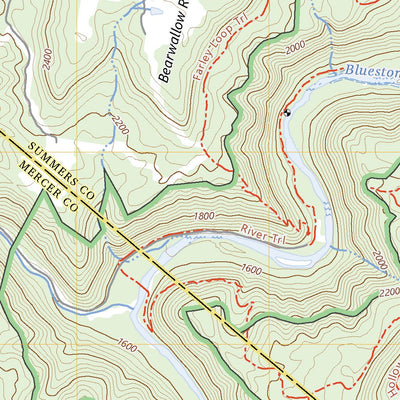 United States Geological Survey Flat Top, WV (2023, 24000-Scale) digital map