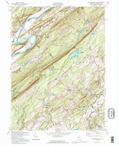 United States Geological Survey Flatbrookville, NJ-PA (1992, 24000-Scale) digital map