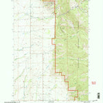 United States Geological Survey Flathead Pass, MT (2000, 24000-Scale) digital map