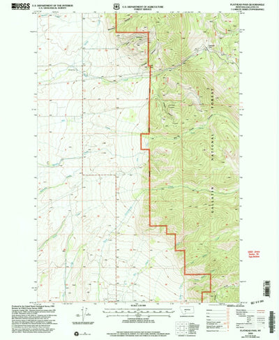 United States Geological Survey Flathead Pass, MT (2000, 24000-Scale) digital map