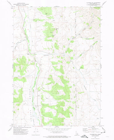 United States Geological Survey Flatiron Hill, ID (1971, 24000-Scale) digital map