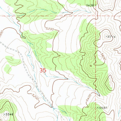 United States Geological Survey Flatiron Hill, ID (1971, 24000-Scale) digital map