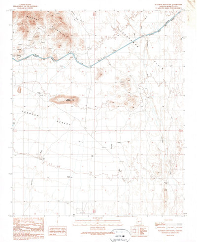 United States Geological Survey Flatiron Mountain, AZ (1990, 24000-Scale) digital map