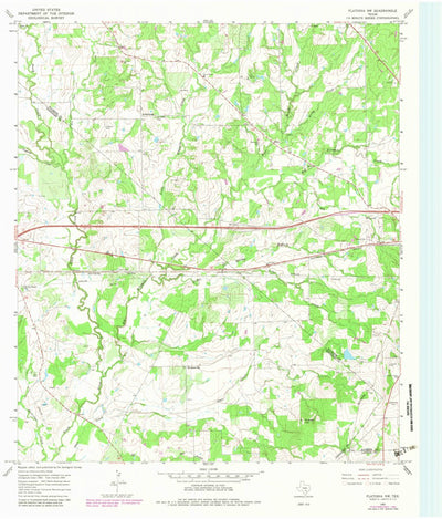 United States Geological Survey Flatonia NW, TX (1965, 24000-Scale) digital map