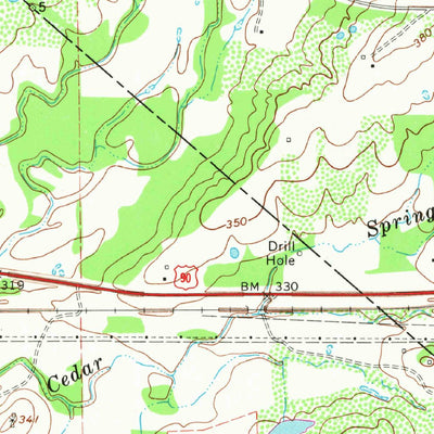 United States Geological Survey Flatonia NW, TX (1965, 24000-Scale) digital map