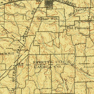 United States Geological Survey Flatonia, TX (1901, 125000-Scale) digital map